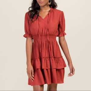 🧡smocked ruffle dress🧡